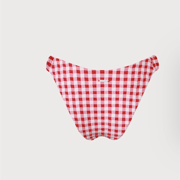 Red Checkered Bikini Bottom - Picture 7 of 8